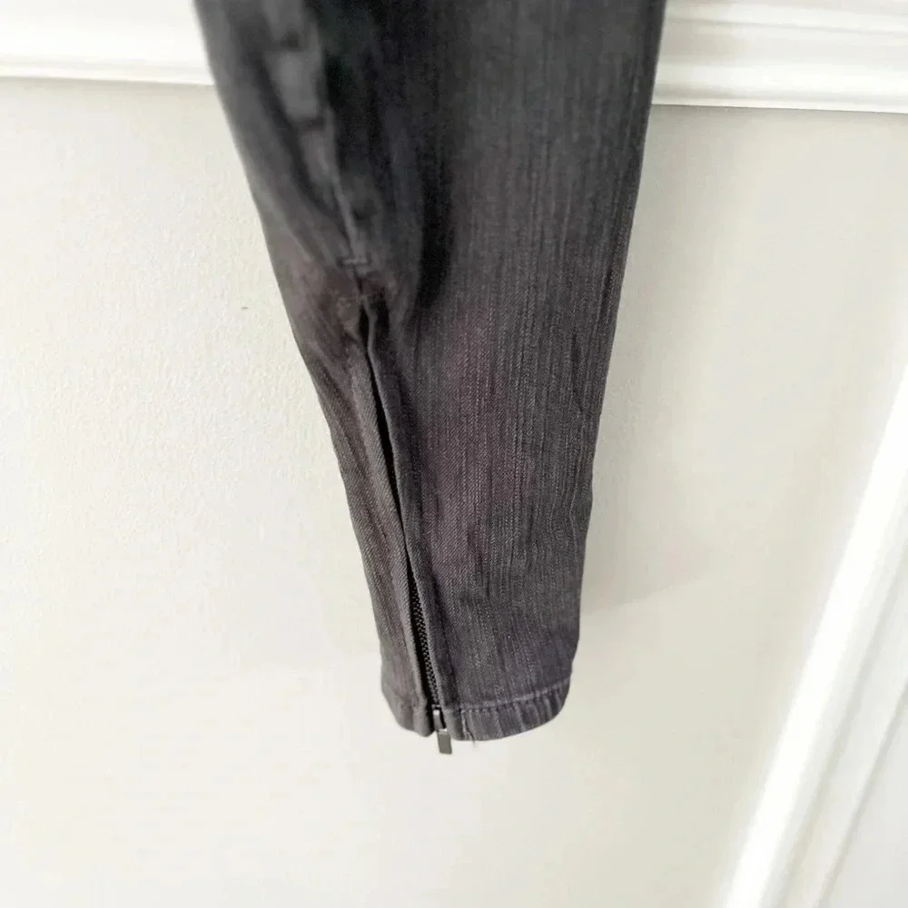 Joe’s Jeggings Pull On Stretch Leggings Gray Jeans Ankle Zip Size Small - Picture 6 of 6